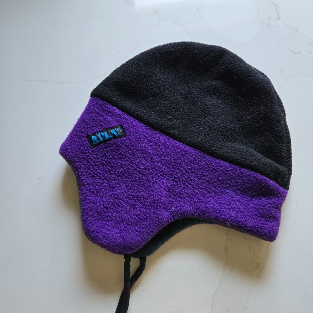 Vintage 80s 90s Fleece Bula Beanie Hat